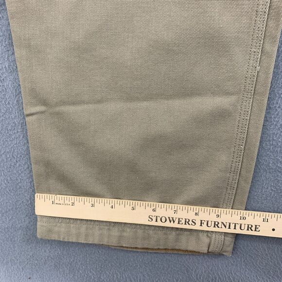 Duluth Trading Co. Cargo Work Pants Mens Size 44X28 Beige Fire Hose Relaxed Fit - Picture 16 of 16